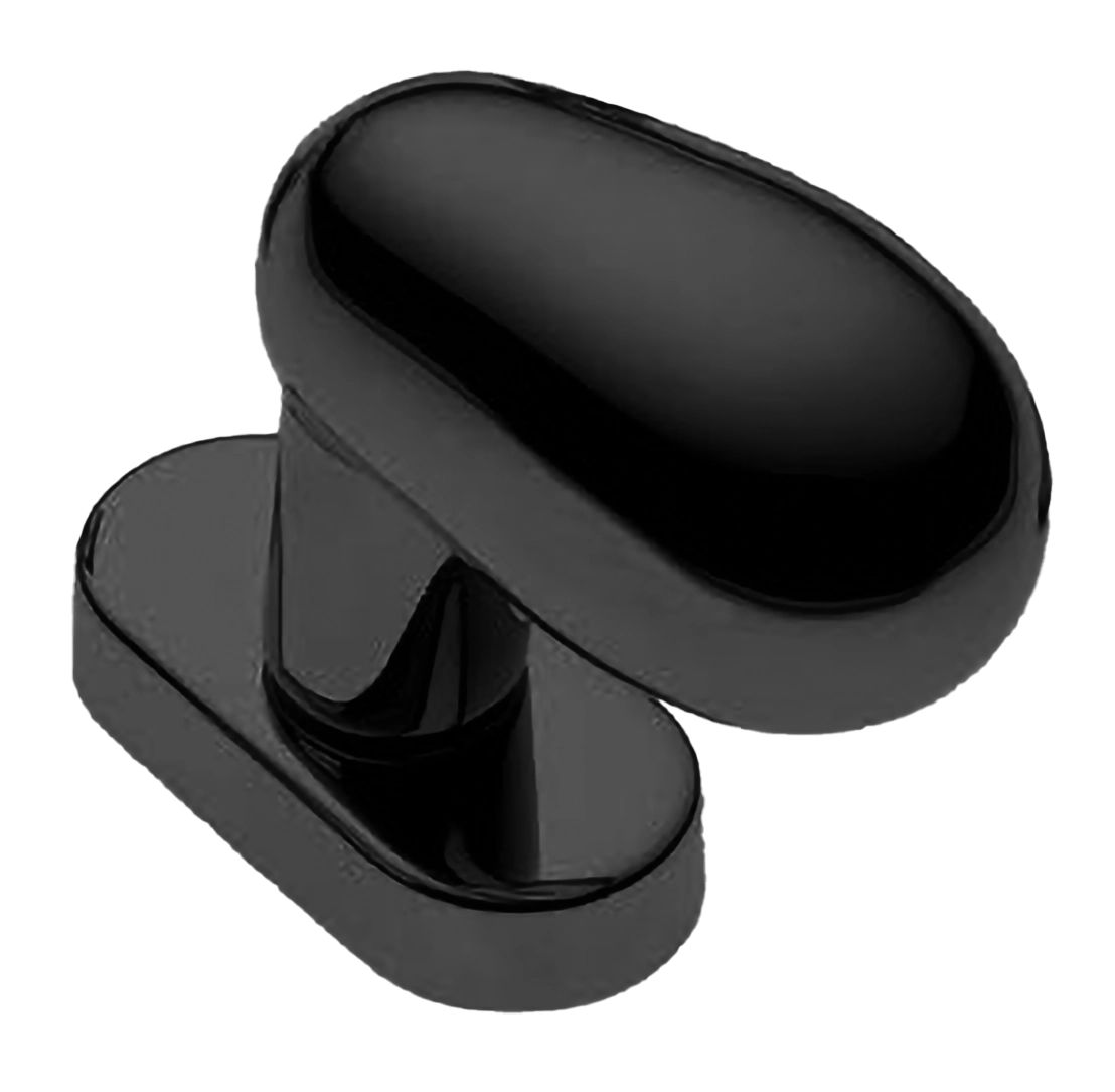 Ручка оконная UOVO W1 NERO, цвет - черный фото купить Актобе (Актюбинск)