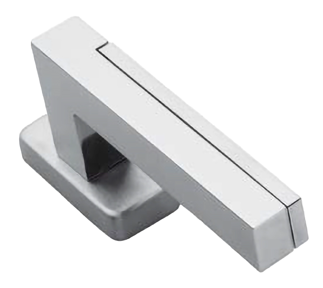 Ручка оконная ISLAND W1 CRO на прямоугольной розетке, цвет хром, латунь фото купить Актобе (Актюбинск)