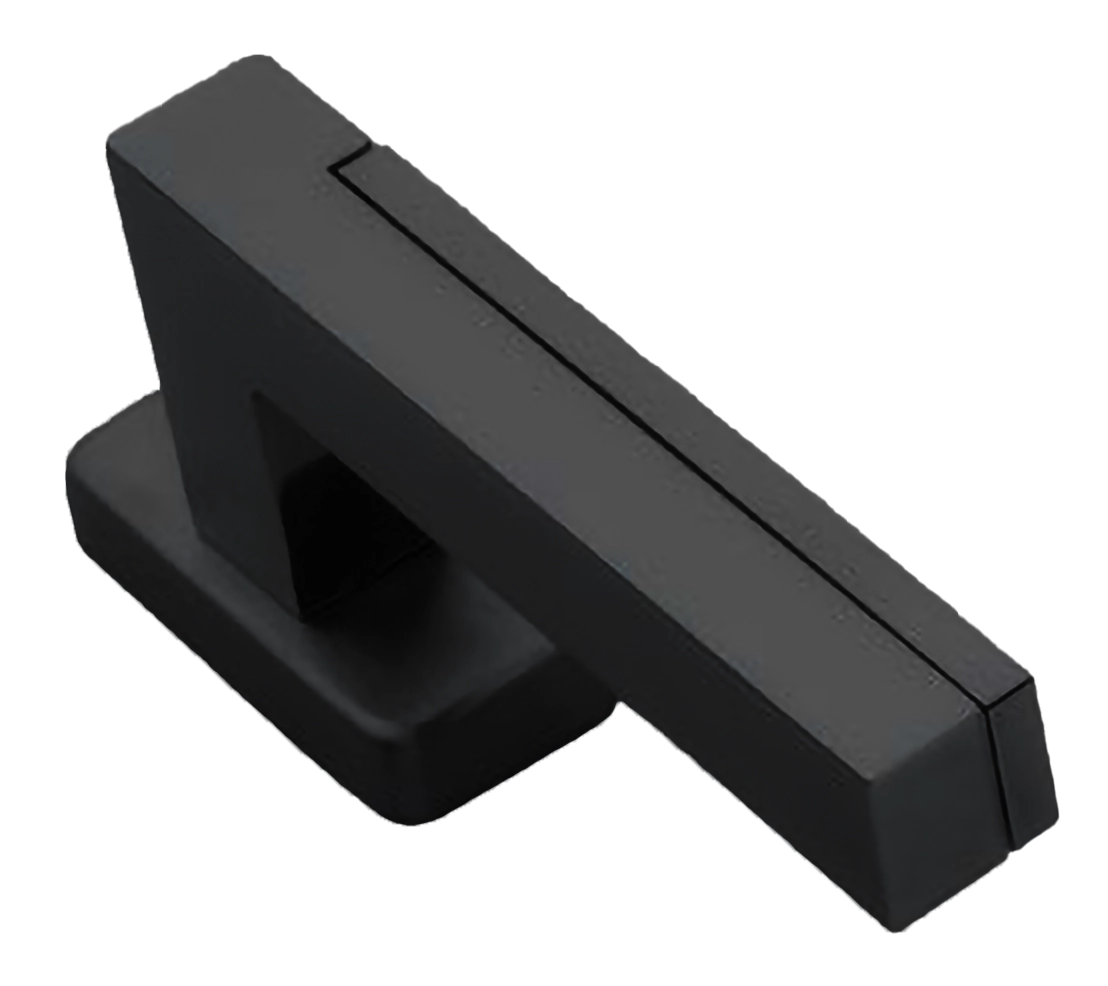 Ручка оконная ISLAND W1 NERO на прямоугольной розетке, цвет черный, латунь фото купить Актобе (Актюбинск)