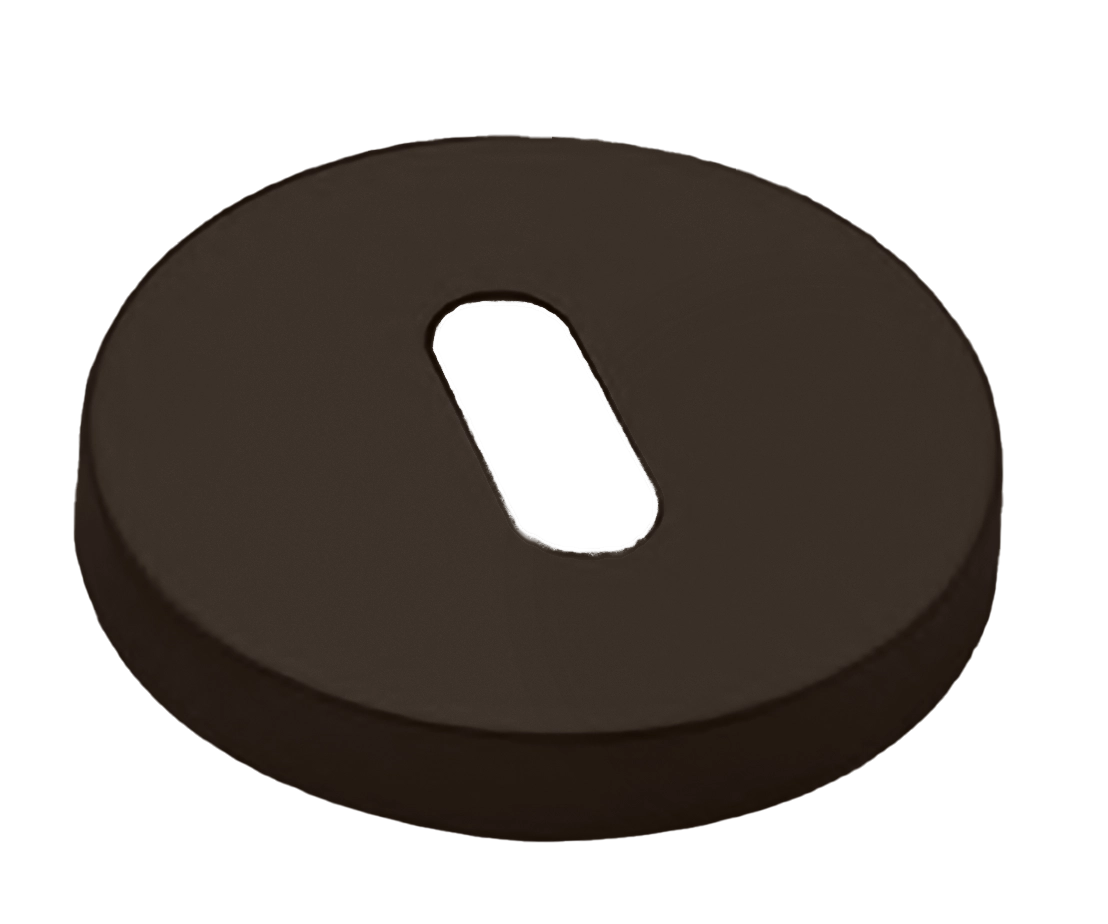 Накладка на ключевой цилиндр LUX-FK-R6 ANT на круглой розетке под ключ буратино, цвет антрацит фото купить Актобе (Актюбинск)