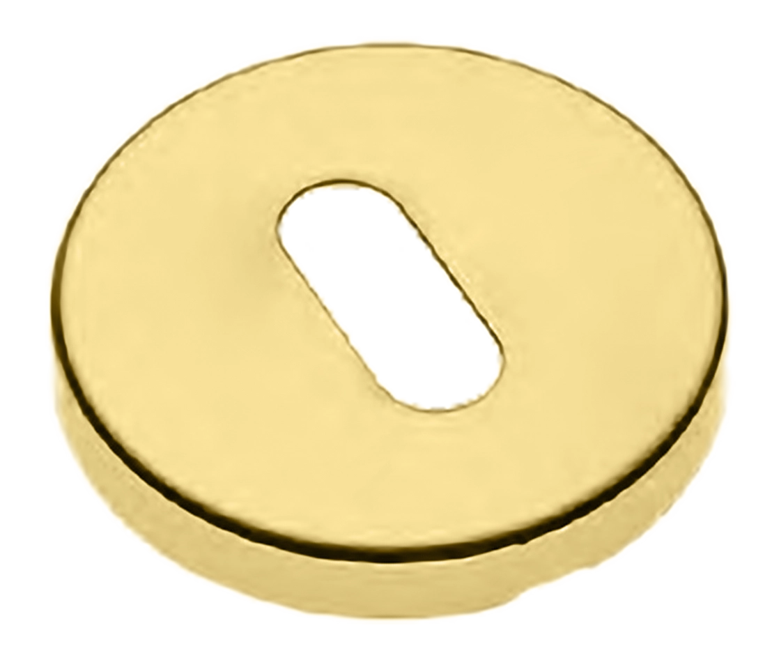 Накладка на ключевой цилиндр LUX-FK-R3 OTL на круглой розетке под ключ буратино, цвет золото фото купить Актобе (Актюбинск)