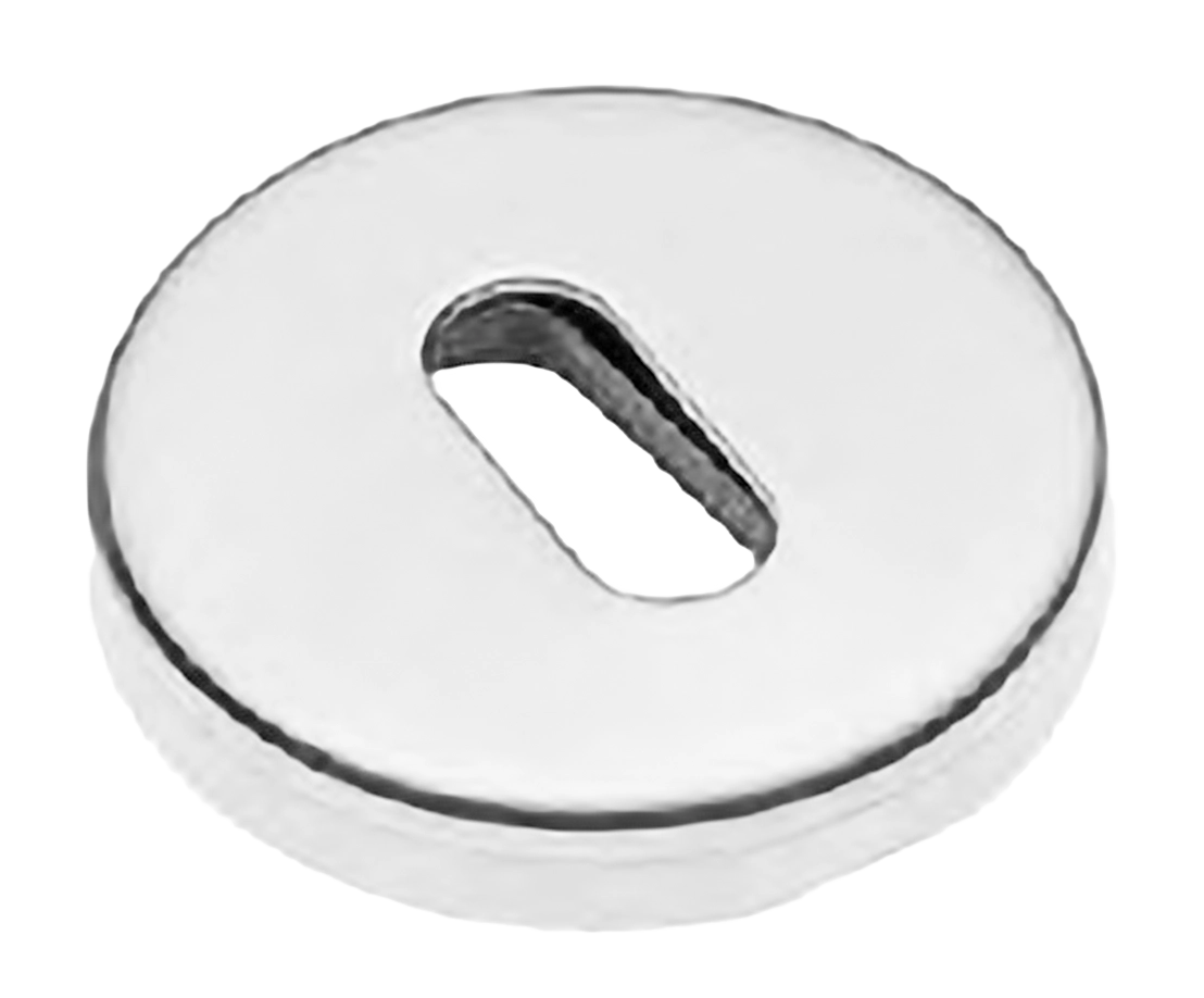 Накладка на ключевой цилиндр LUX-FK-R3-E BIA на круглой розетке под ключ буратино, цвет белый фото купить Актобе (Актюбинск)