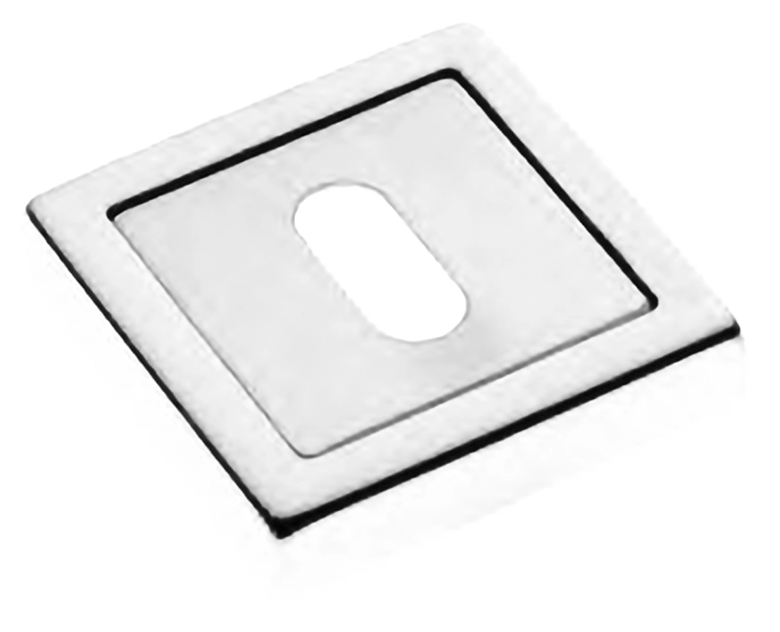 Накладка на ключевой цилиндр LUX-FK-S3 BIA на квадратной розетке под ключ буратино, цвет белый фото купить Актобе (Актюбинск)