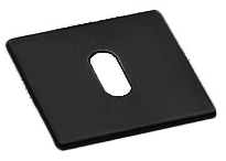Накладка на ключевой цилиндр LUX-FK-S1 NERO на квадратной розетке под ключ буратино, цвет черный фото купить Актобе (Актюбинск)