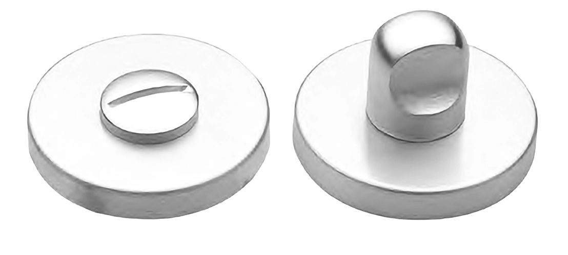 Завертка сантехническая LUX-WC-R6 BIA на круглой розетке цвет белый, ЦАМ фото купить Актобе (Актюбинск)