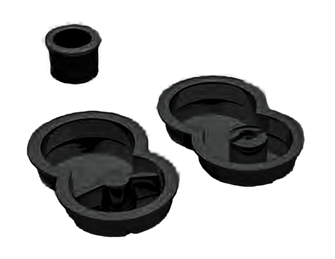 Комплект ручек INFINITY ART.85/A NERO с заверткой для раздвижной двери с торцевой ручкой, цвет - черный фото купить Актобе (Актюбинск)