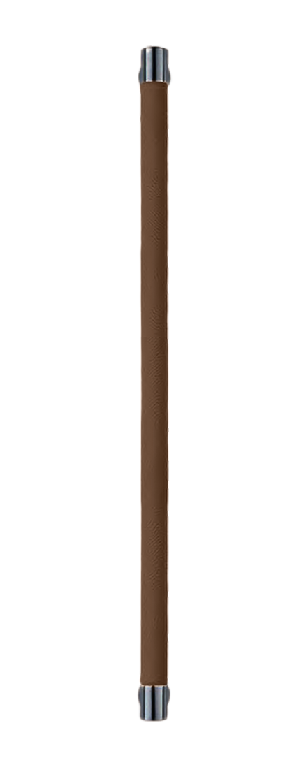 Ручка-скоба HIDE LEATHER PH/A NERO/TESTA DI MORO без розетки, цвет черный/темно-коричневый без розетки, латунь фото купить Актобе (Актюбинск)