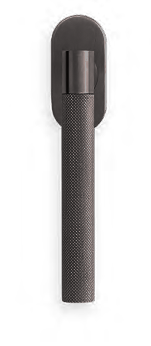 Ручка оконная HIDE TIME W1 ANT на прямоугольной розетке, цвет антрацит, латунь фото купить Актобе (Актюбинск)