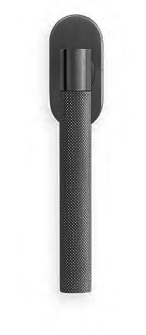 Ручка оконная HIDE TIME W1 NERO на прямоугольной розетке, цвет черный, латунь фото купить Актобе (Актюбинск)