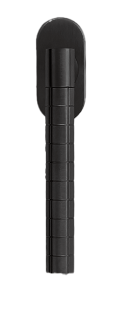 Ручка оконная HIDE VOLUME W1 NERO на прямоугольной розетке, цвет черный, латунь фото купить Актобе (Актюбинск)