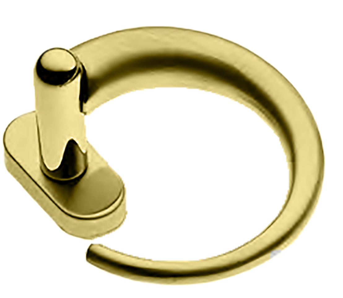 Ручка оконная LANGOUST W1 OTL на прямоугольной розетке, цвет золото, латунь фото купить Актобе (Актюбинск)