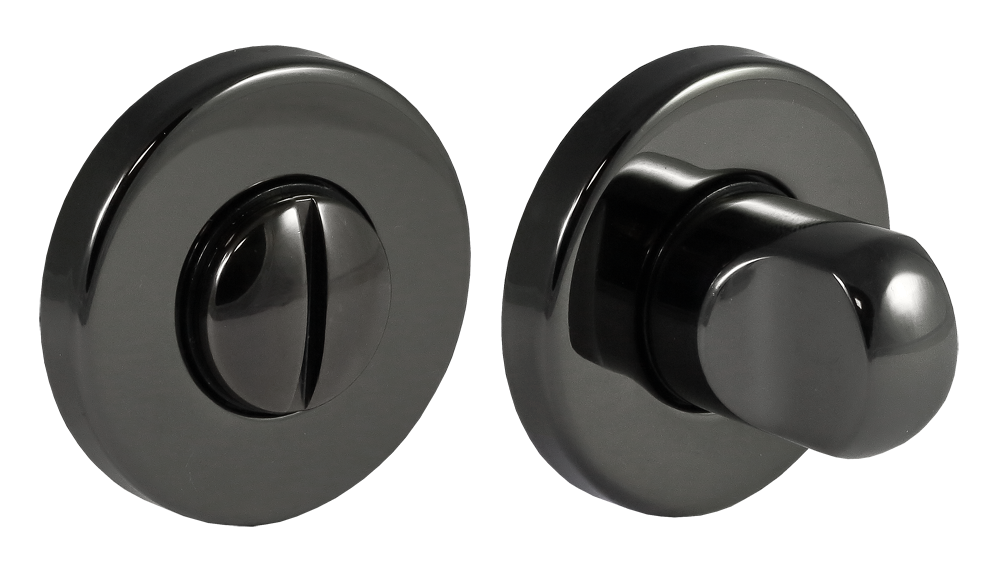 Завертка сантехническая LUX-WC-R3 ANT на круглой розетке цвет антрацит, ЦАМ фото купить Актобе (Актюбинск)