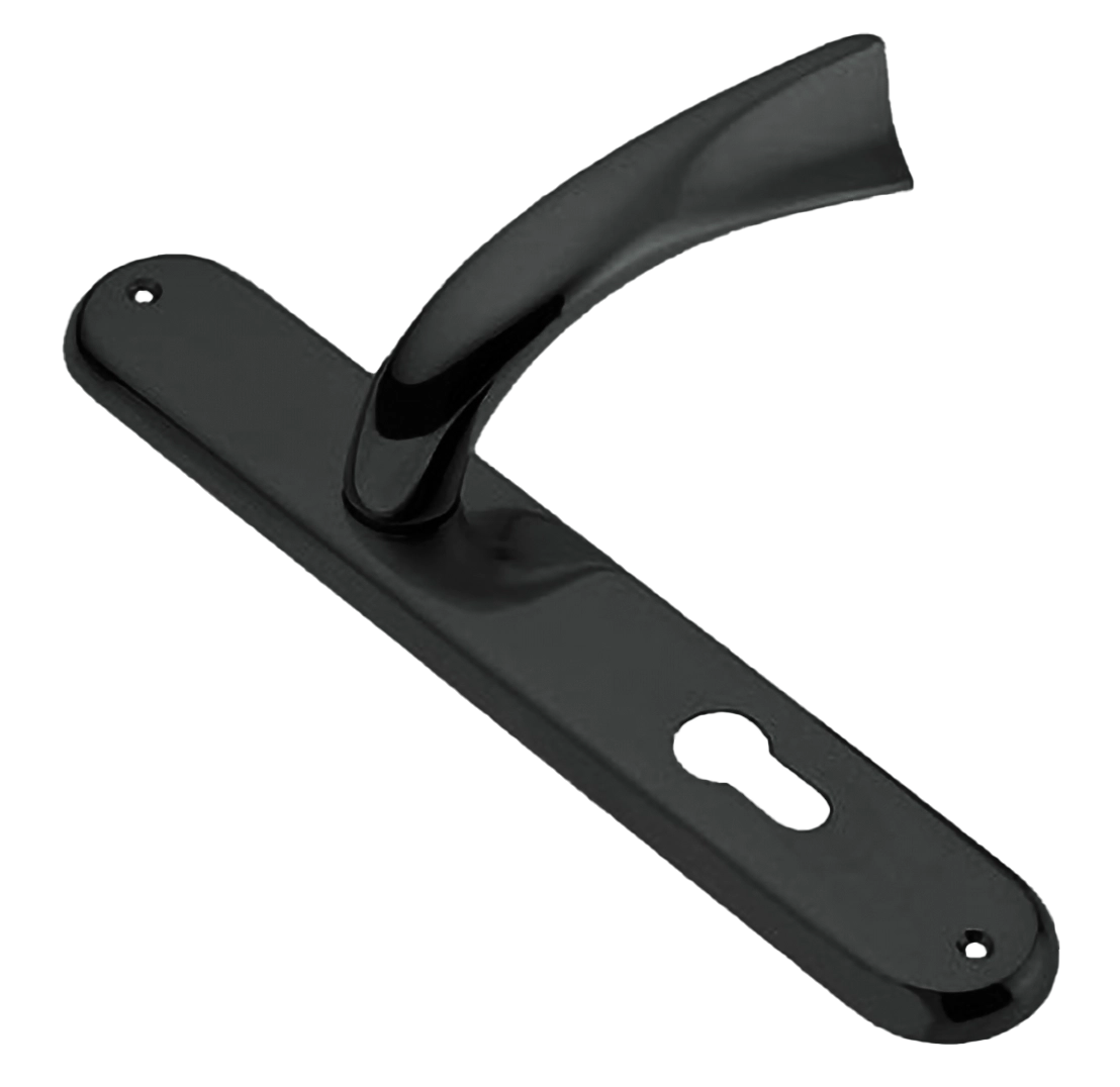 Ручка дверная на планке TENDER PL NIN, цвет черный никель, латунь фото купить в Актобе