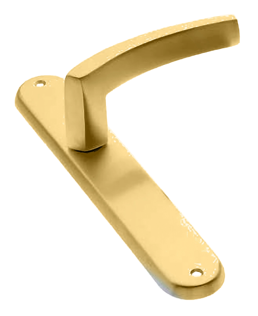 Ручка дверная на планке WIND PL OSA, цвет матовое золото, латунь фото купить в Актобе