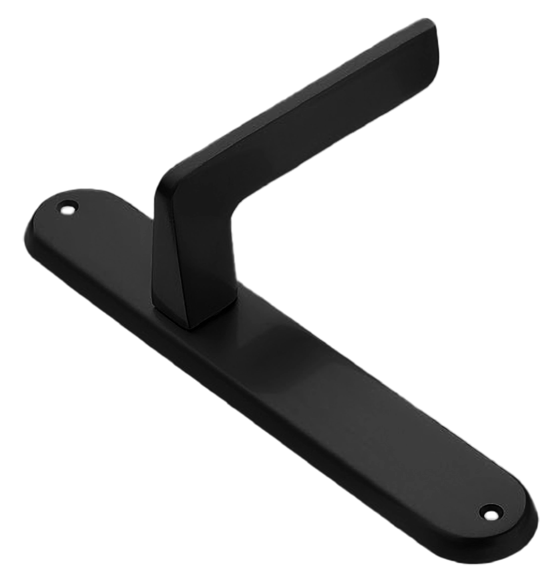 Ручка дверная на планке ROCK PL NERO, цвет черный, латунь фото купить в Актобе