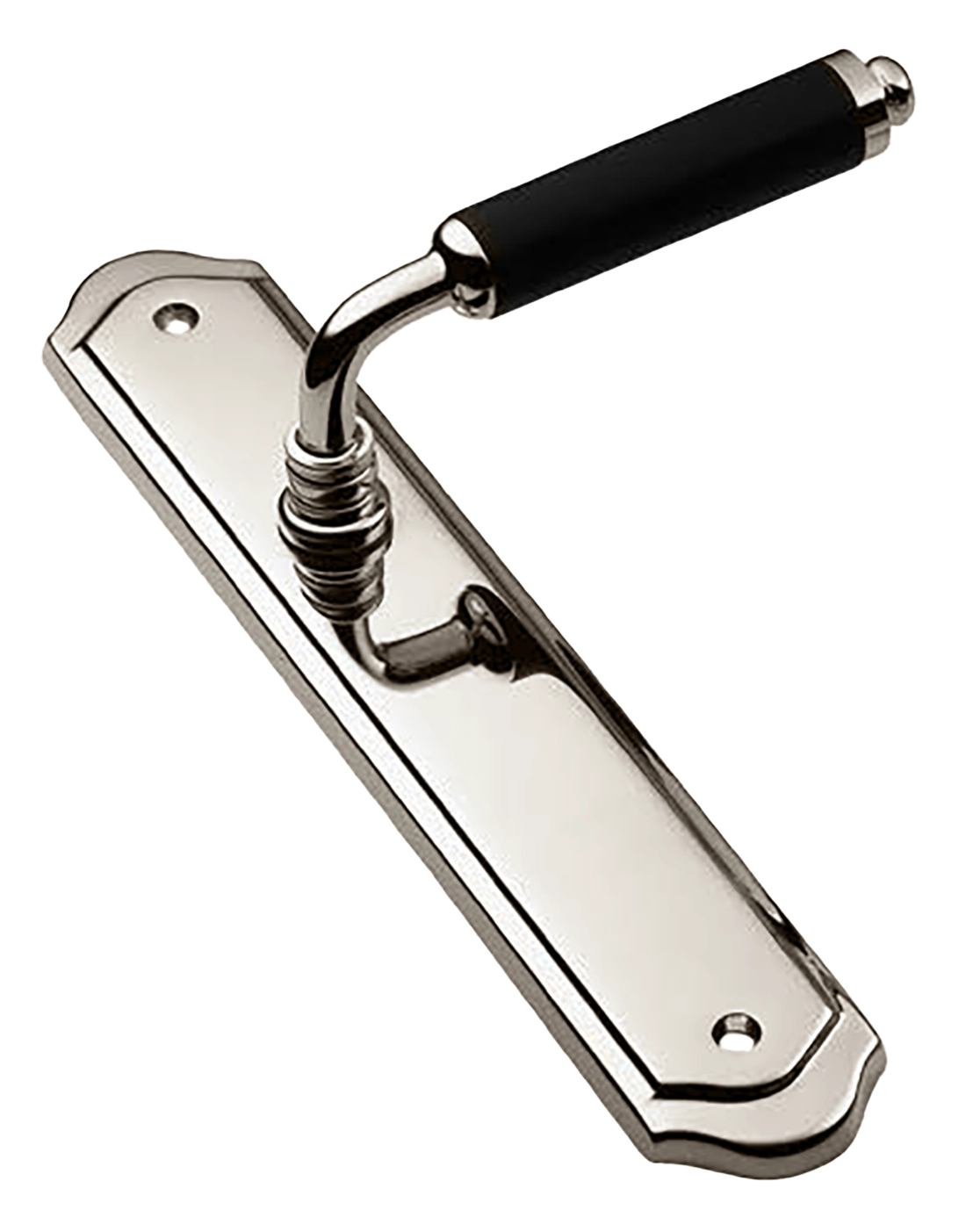 Ручка дверная на планке RIVA PL NIK, цвет никель, латунь фото купить в Актобе