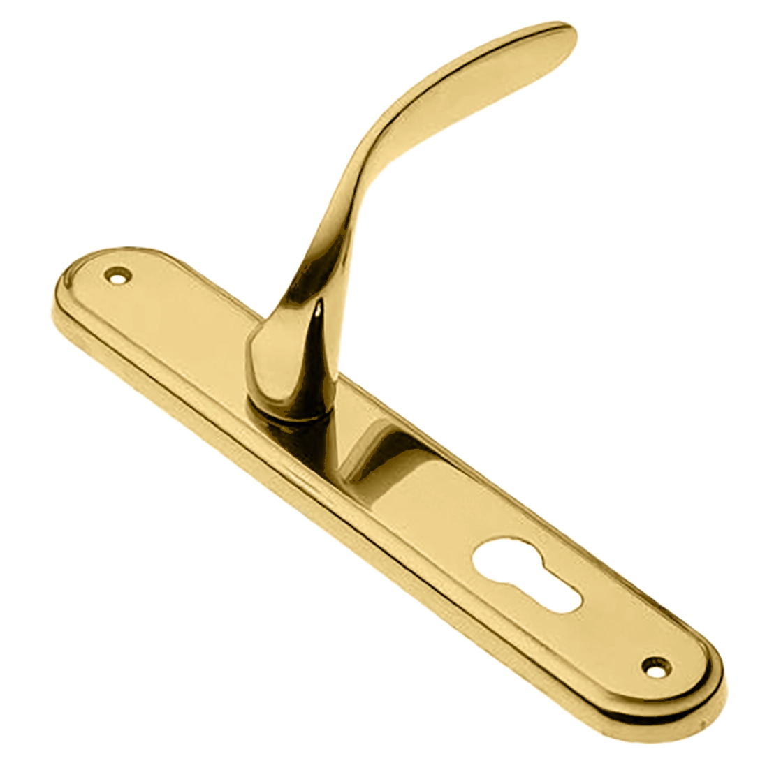 Ручка дверная на планке COBRA PL OTL, цвет золото, латунь фото купить в Актобе