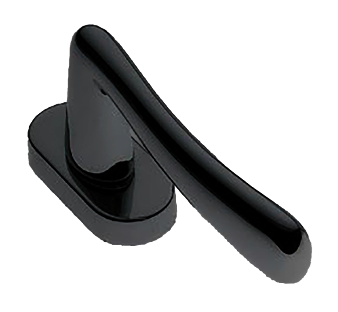 Ручка оконная COCKATOO W1 NERO на прямоугольной розетке, цвет черный, латунь фото купить в Актобе