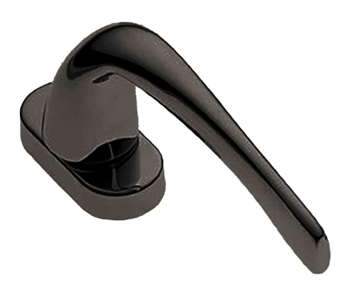 Ручка оконная LE MANS W1 NIN на прямоугольной розетке с 4-х позицион. механизмом, цвет черный никель, латунь фото купить в Актобе