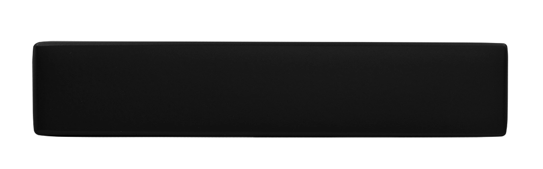 Ручка дверная SHUTTLE NERO-ST цвет черный soft-touch, ЦАМ фото купить в Актобе