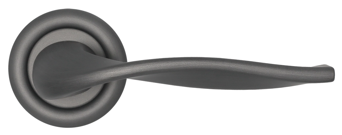 Ручка дверная SKYSCRAPER R7 SST на круглой розетке, цвет Летняя гроза/Summer Storm фото morelli Актобе (Актюбинск)