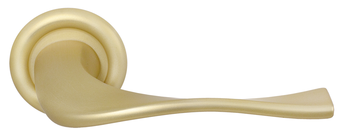 Ручка дверная SKYSCRAPER R7 AH на круглой розетке, цвет Осенний мёд/Autumn Honey фото купить Актобе (Актюбинск)