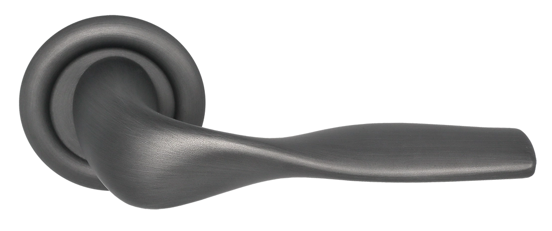 Ручка дверная LVB R7 SST на круглой розетке, цвет Летняя гроза/Summer Storm фото купить Актобе (Актюбинск)