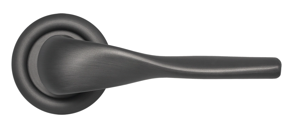 Ручка дверная LVB R7 SST на круглой розетке, цвет Летняя гроза/Summer Storm фото купить в Актобе