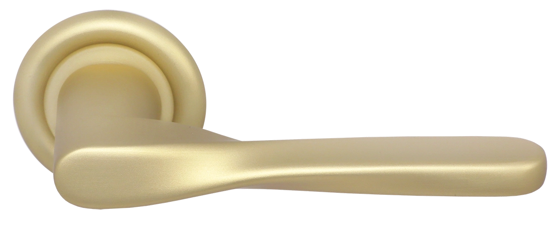 Ручка дверная THE OLYMPICS R7 AH на круглой розетке, цвет Осенний мёд/Autumn Honey фото купить Актобе (Актюбинск)