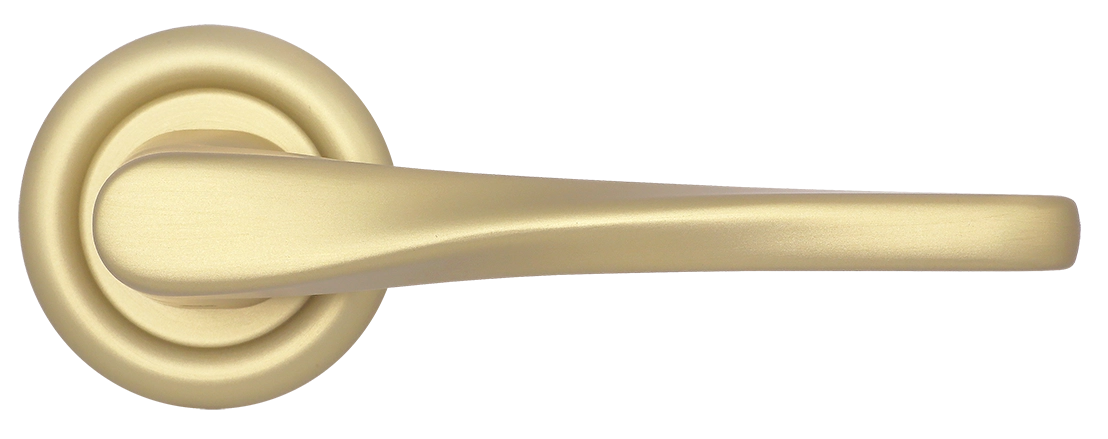 Ручка дверная THE OLYMPICS R7 AH на круглой розетке, цвет Осенний мёд/Autumn Honey фото купить в Актобе