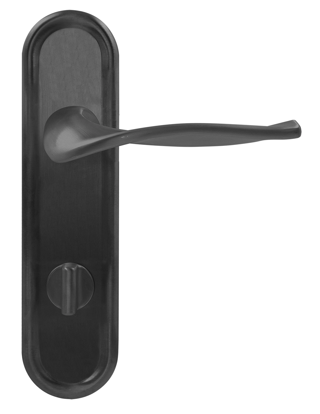 Ручка дверная SKYSCRAPER PLR WC SST на планке под сантехническую завертку, цвет Летняя гроза/Summer Storm фото купить в Актобе