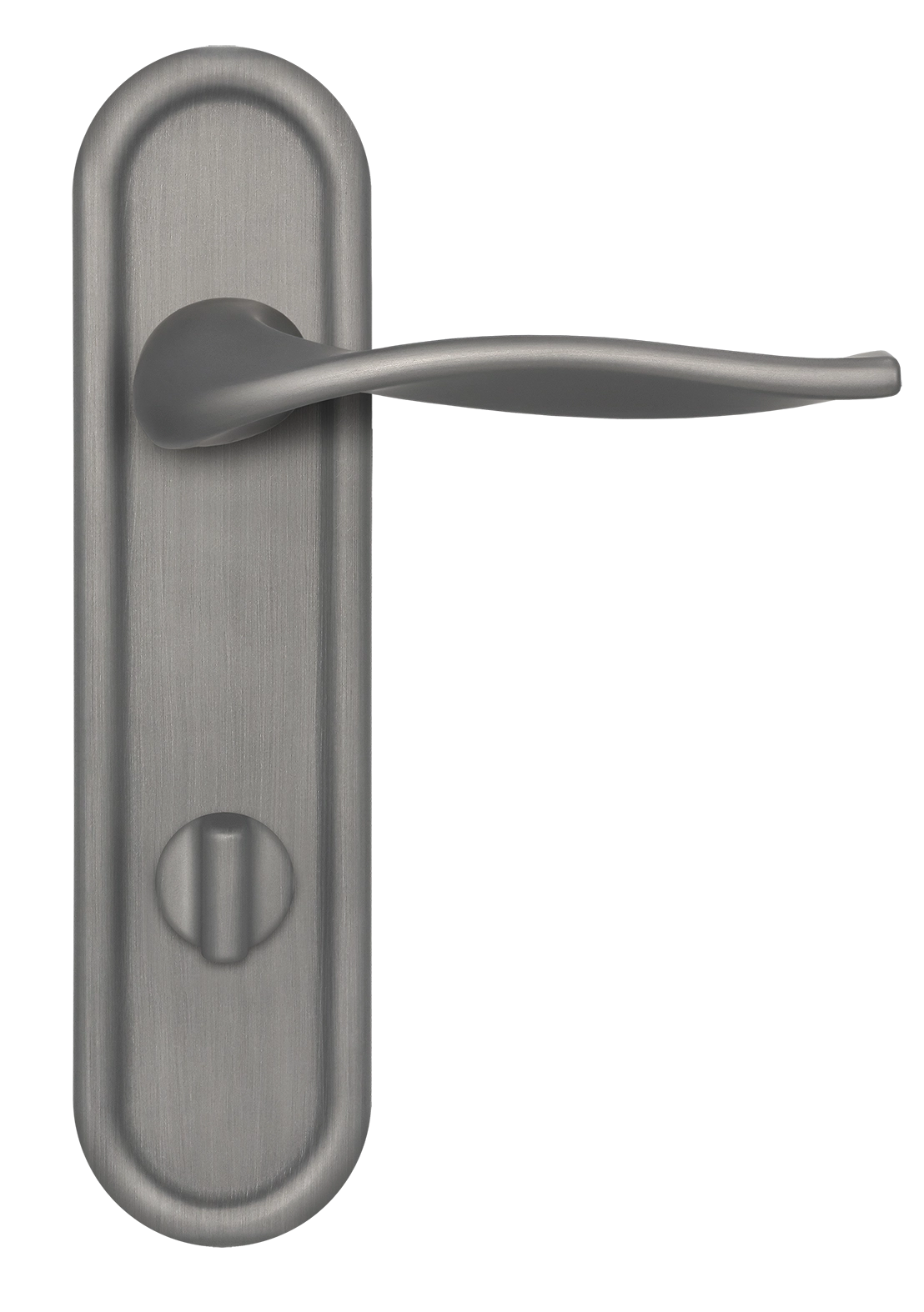 Ручка дверная SKYSCRAPER PLR WC WF на планке под сантехническую завертку, цвет Зимняя стужа/Winter Frost фото купить в Актобе