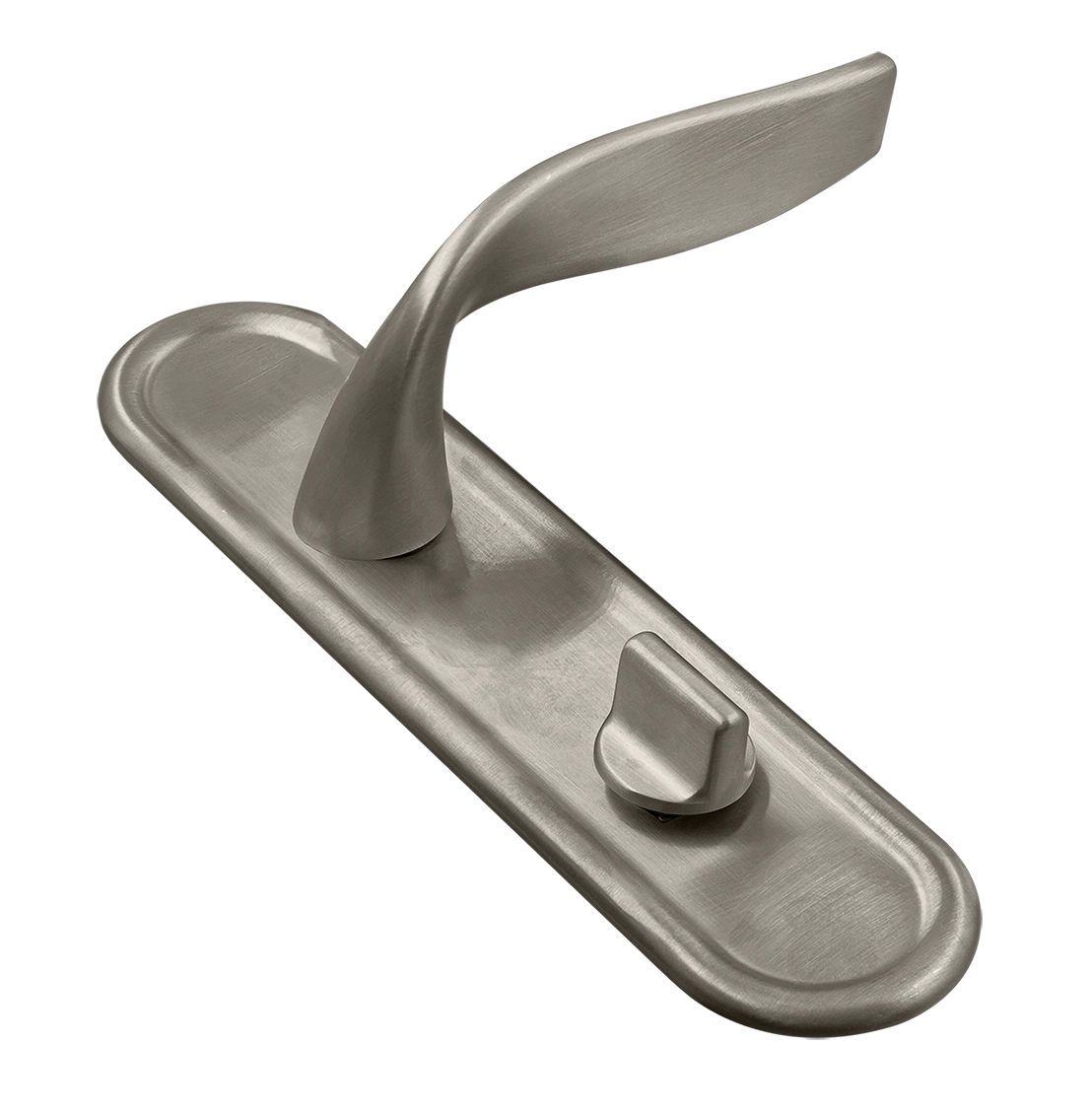 Ручка дверная SKYSCRAPER PLR WC SMI на планке под сантехническую завертку, цвет Весенняя дымка/Spring Mist фото купить Актобе (Актюбинск)