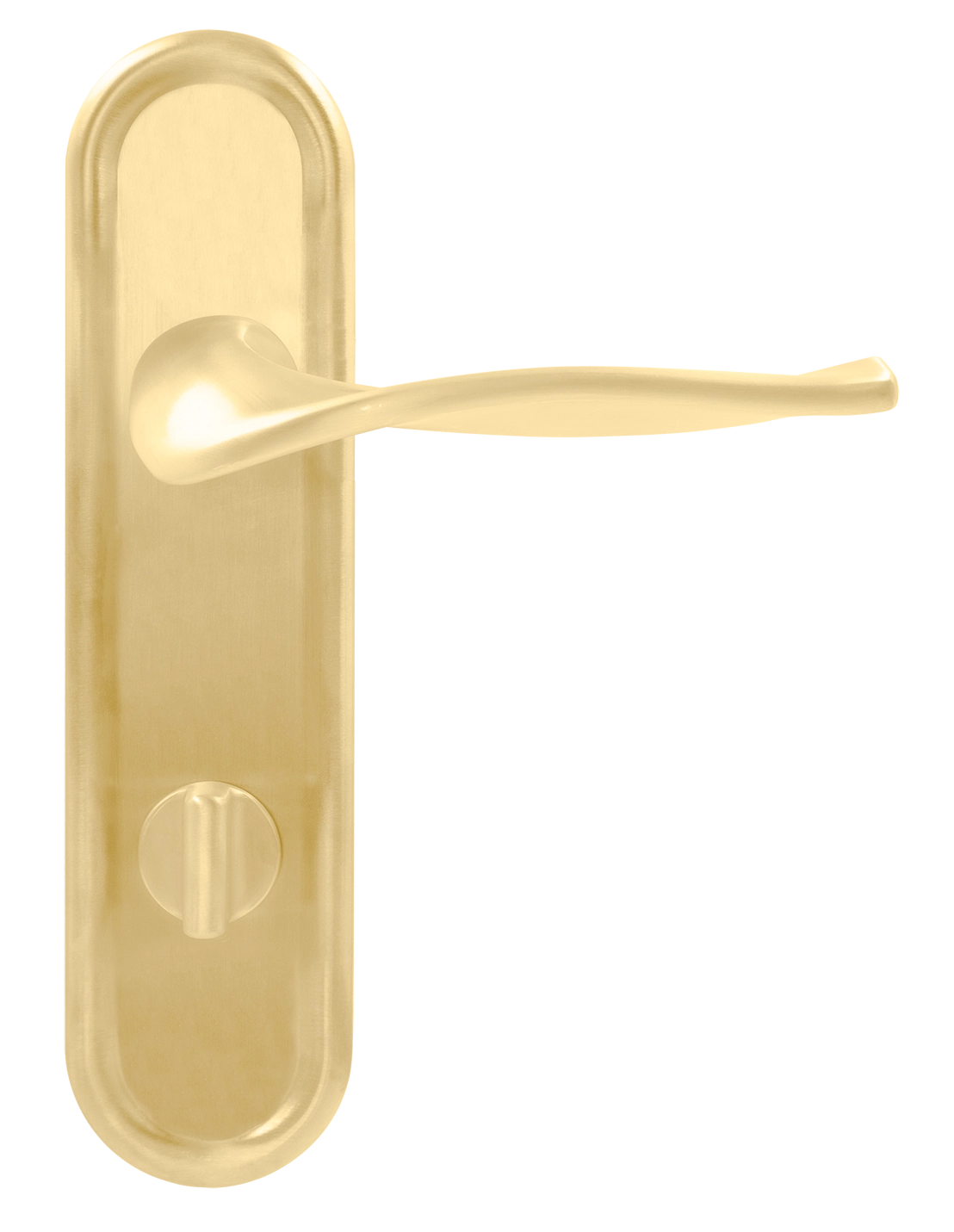 Ручка дверная SKYSCRAPER PLR WC AH на планке под сантехническую завертку, цвет Осенний мёд/Autumn Honey фото купить в Актобе