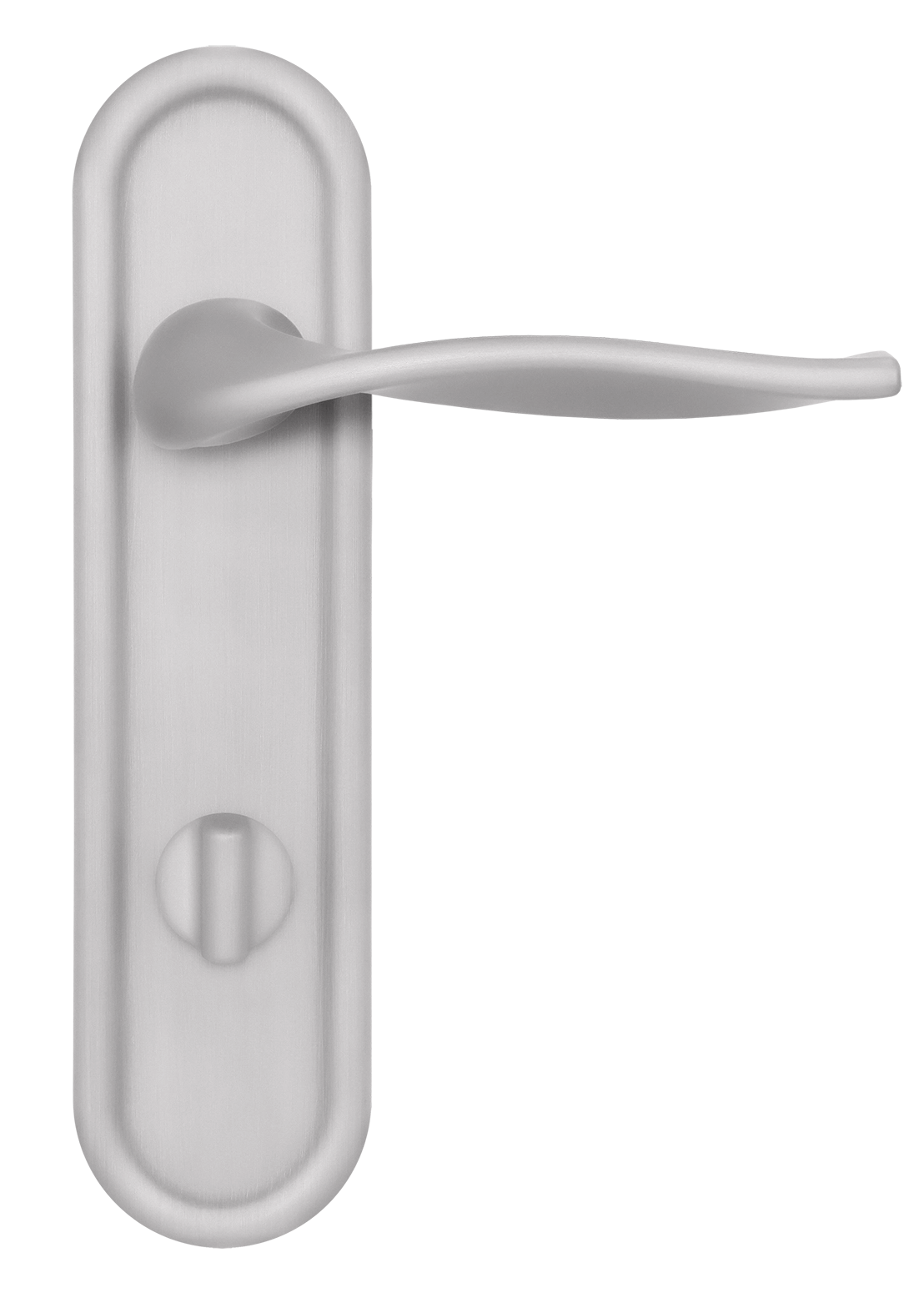 Ручка дверная SKYSCRAPER PLR WC SSW на планке под сантехническую завертку, цвет Стокгольмский снегопад/Stockholm Snowfall фото купить в Актобе