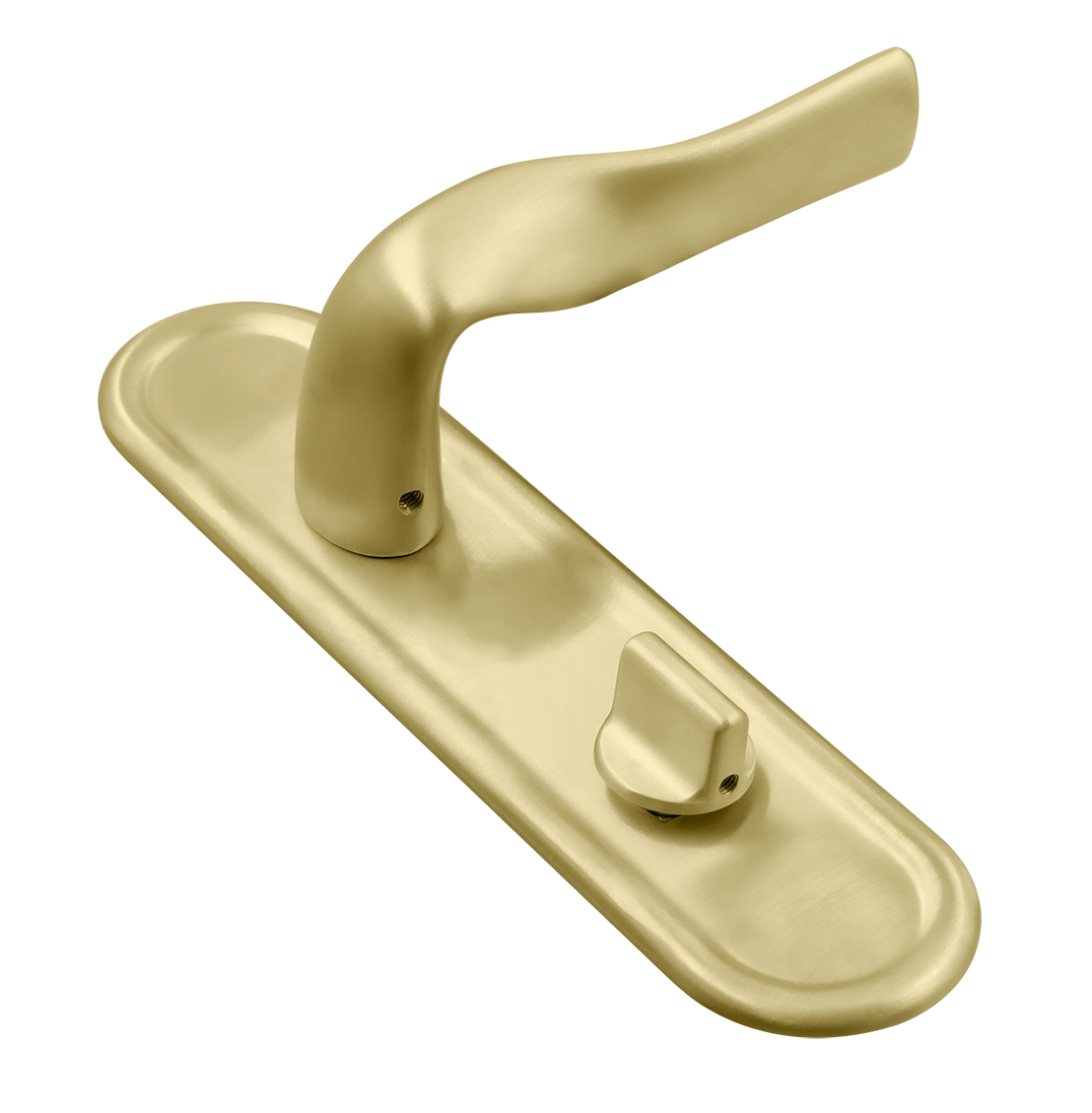 Ручка дверная LVB PLR WC AH на планке под сантехническую завертку, цвет Осенний мёд/Autumn Honey фото купить Актобе (Актюбинск)