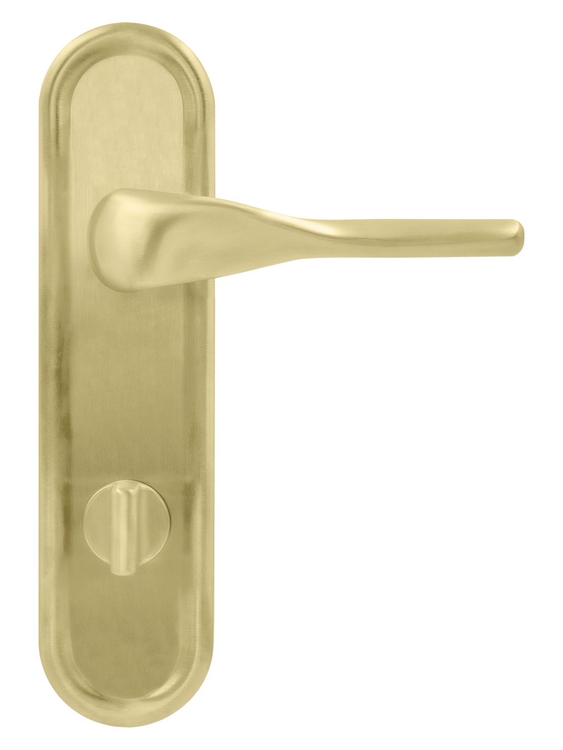 Ручка дверная LVB PLR WC AH на планке под сантехническую завертку, цвет Осенний мёд/Autumn Honey фото купить в Актобе