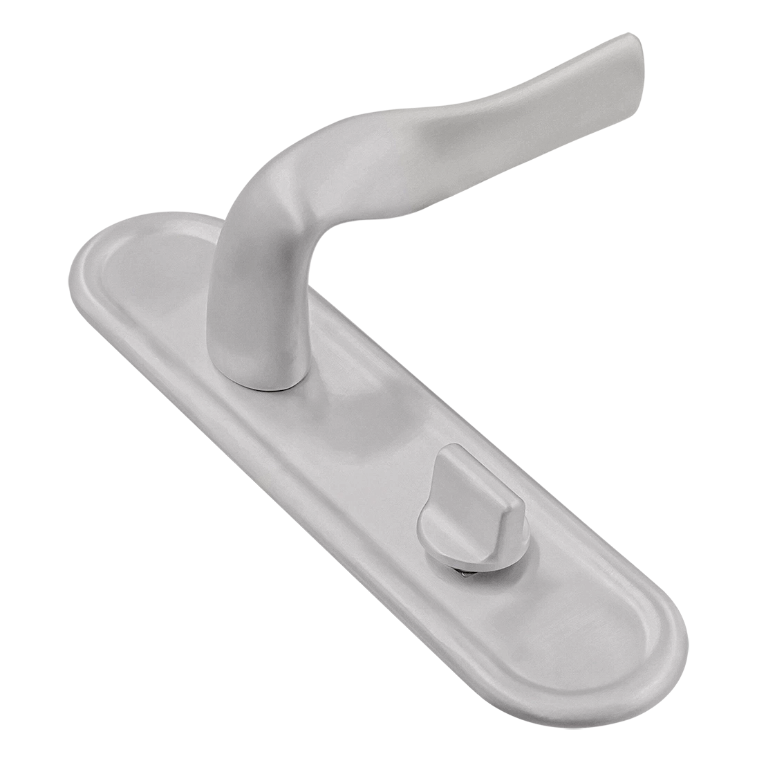 Ручка дверная LVB PLR WC SSW на планке под сантехническую завертку, цвет Стокгольмский снегопад/Stockholm Snowfall фото купить Актобе (Актюбинск)