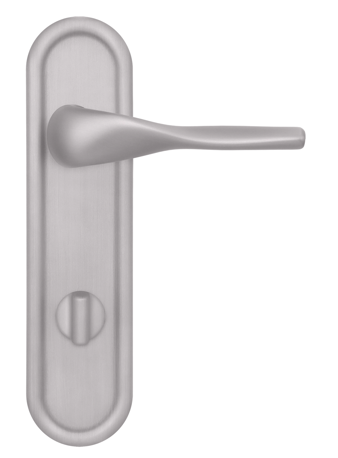 Ручка дверная LVB PLR WC SSW на планке под сантехническую завертку, цвет Стокгольмский снегопад/Stockholm Snowfall фото купить в Актобе