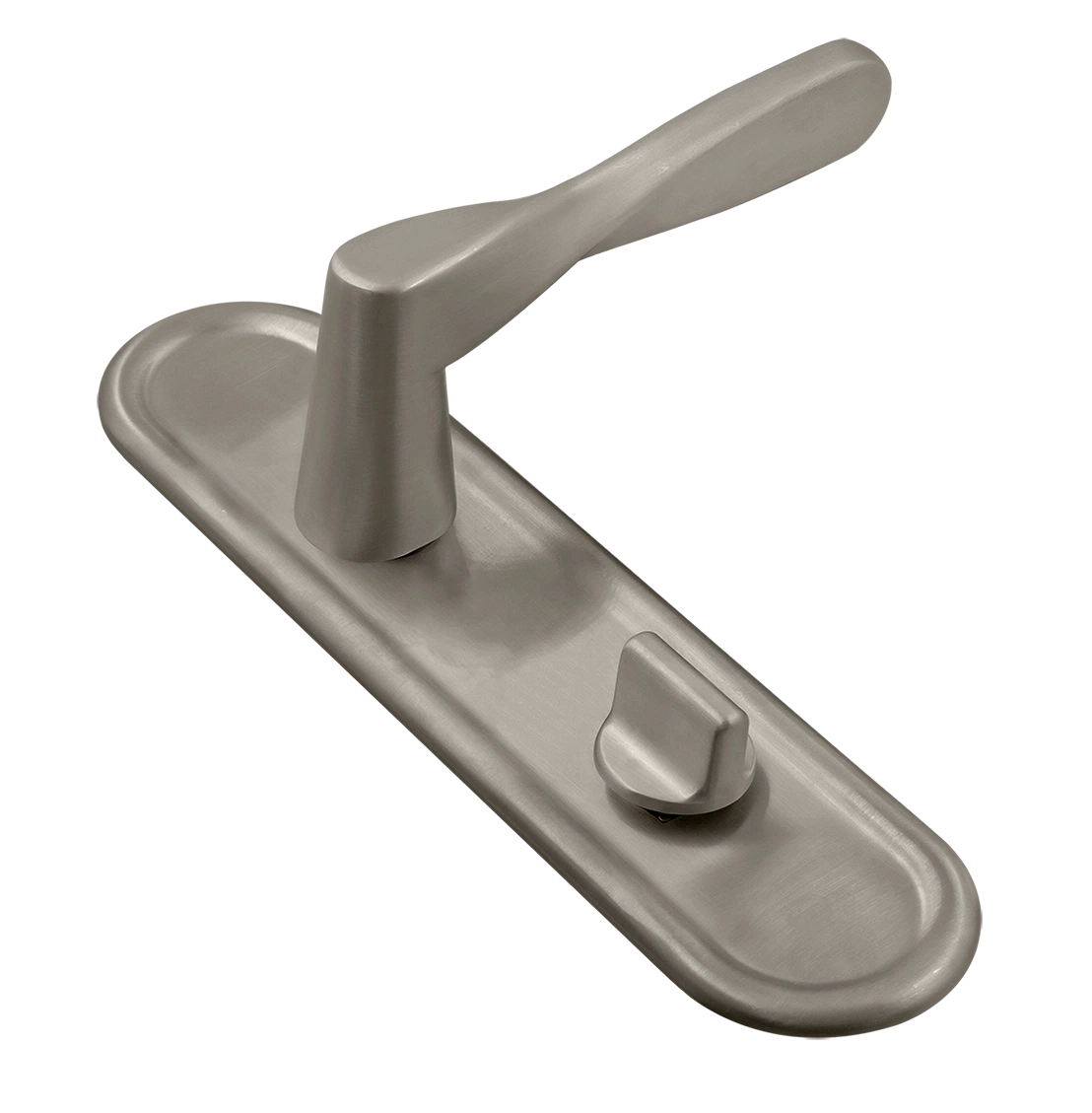 Ручка дверная THE OLYMPICS PLR WC SMI на планке под сантехническую завертку, цвет Весенняя дымка/Spring Mist фото купить Актобе (Актюбинск)