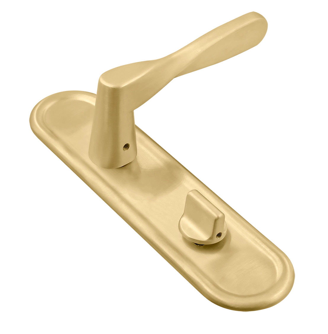Ручка дверная THE OLYMPICS PLR WC AH на планке под сантехническую завертку, цвет Осенний мёд/Autumn Honey фото купить Актобе (Актюбинск)