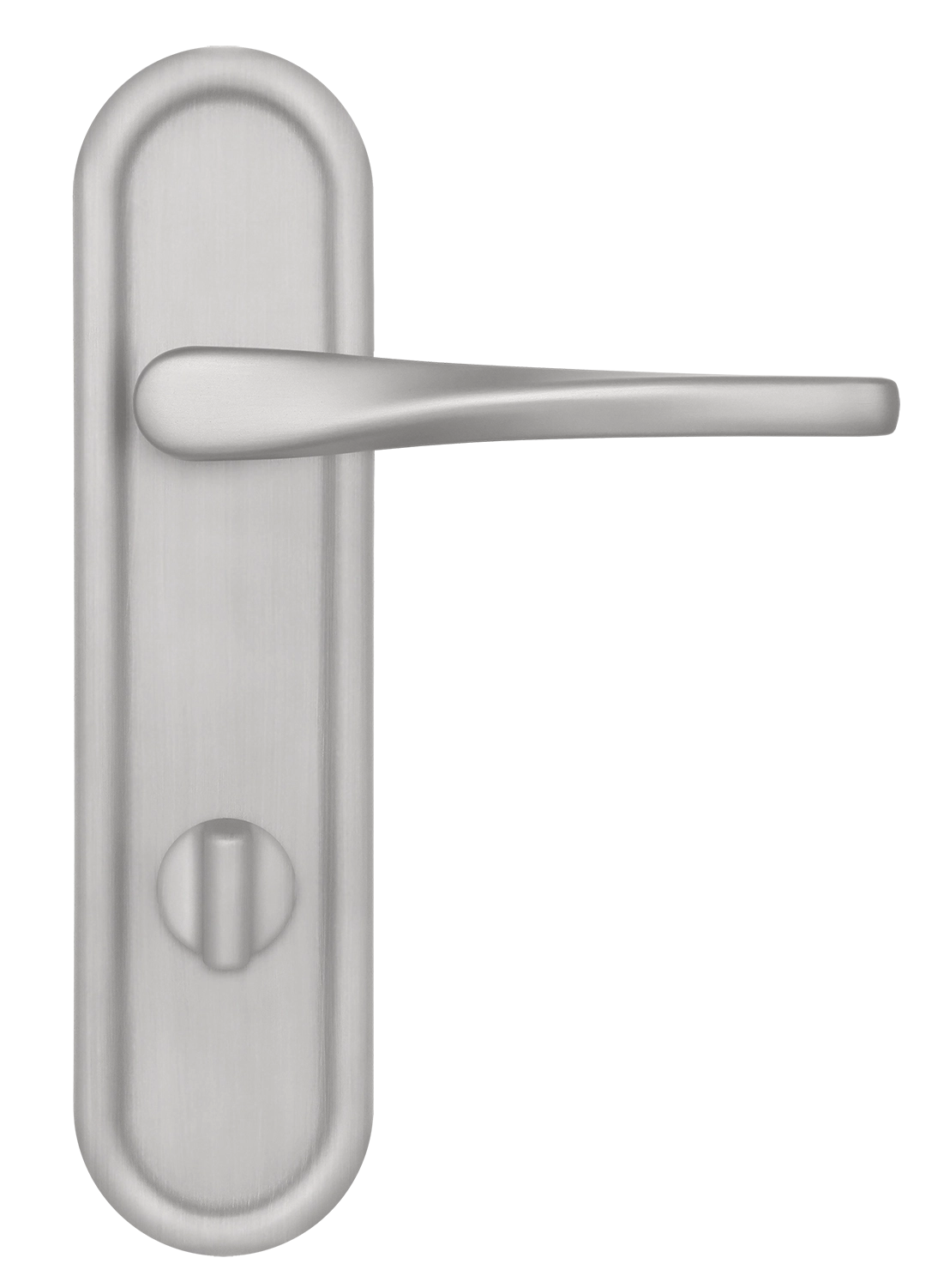 Ручка дверная THE OLYMPICS PLR WC SSW на планке под сантехническую завертку, цвет Стокгольмский снегопад/Stockholm Snowfall фото купить в Актобе