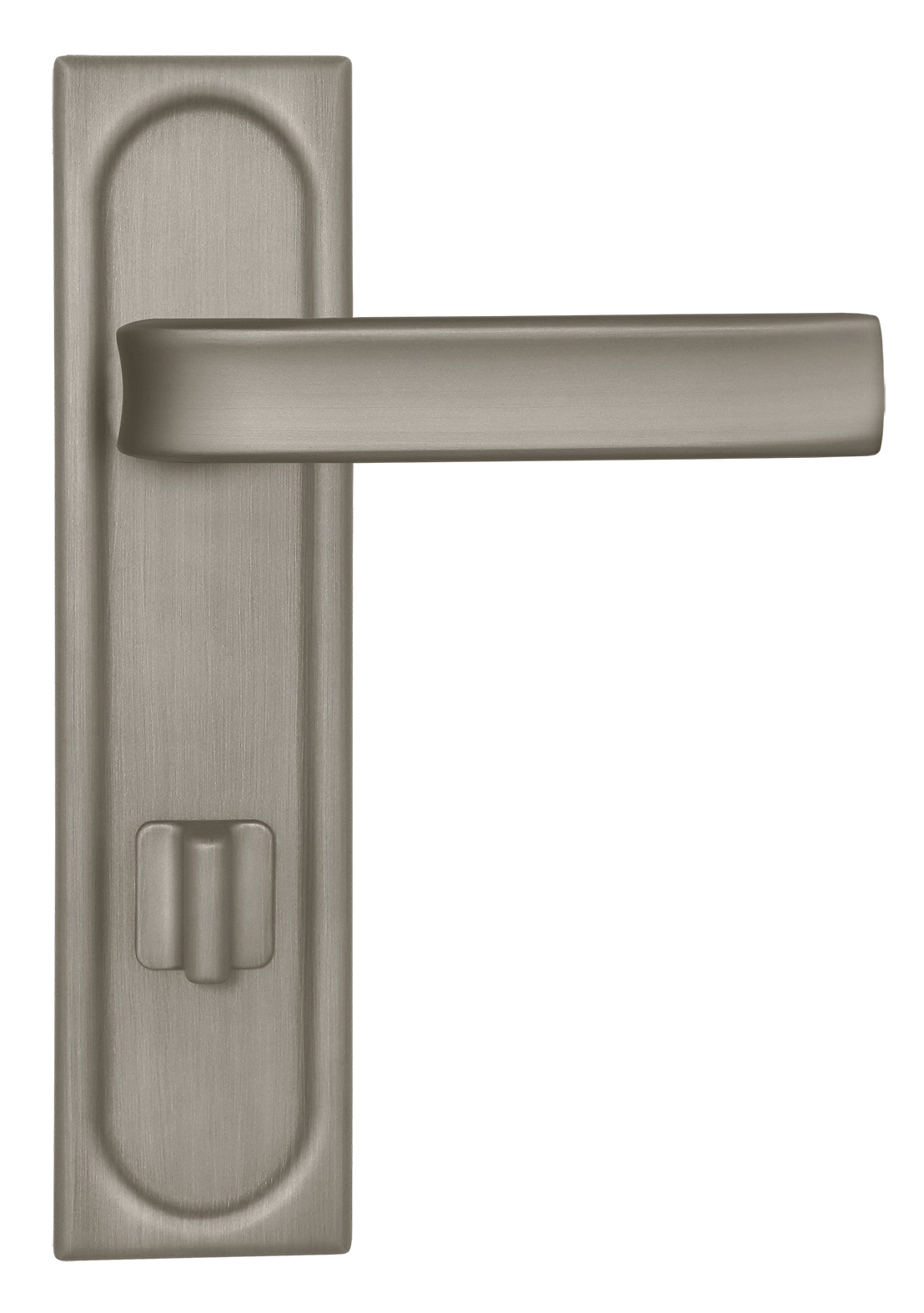 Ручка дверная THE BUS STATION PLS WC SMI на планке под сантехническую завертку, цвет Весенняя дымка/Spring Mist фото купить в Актобе