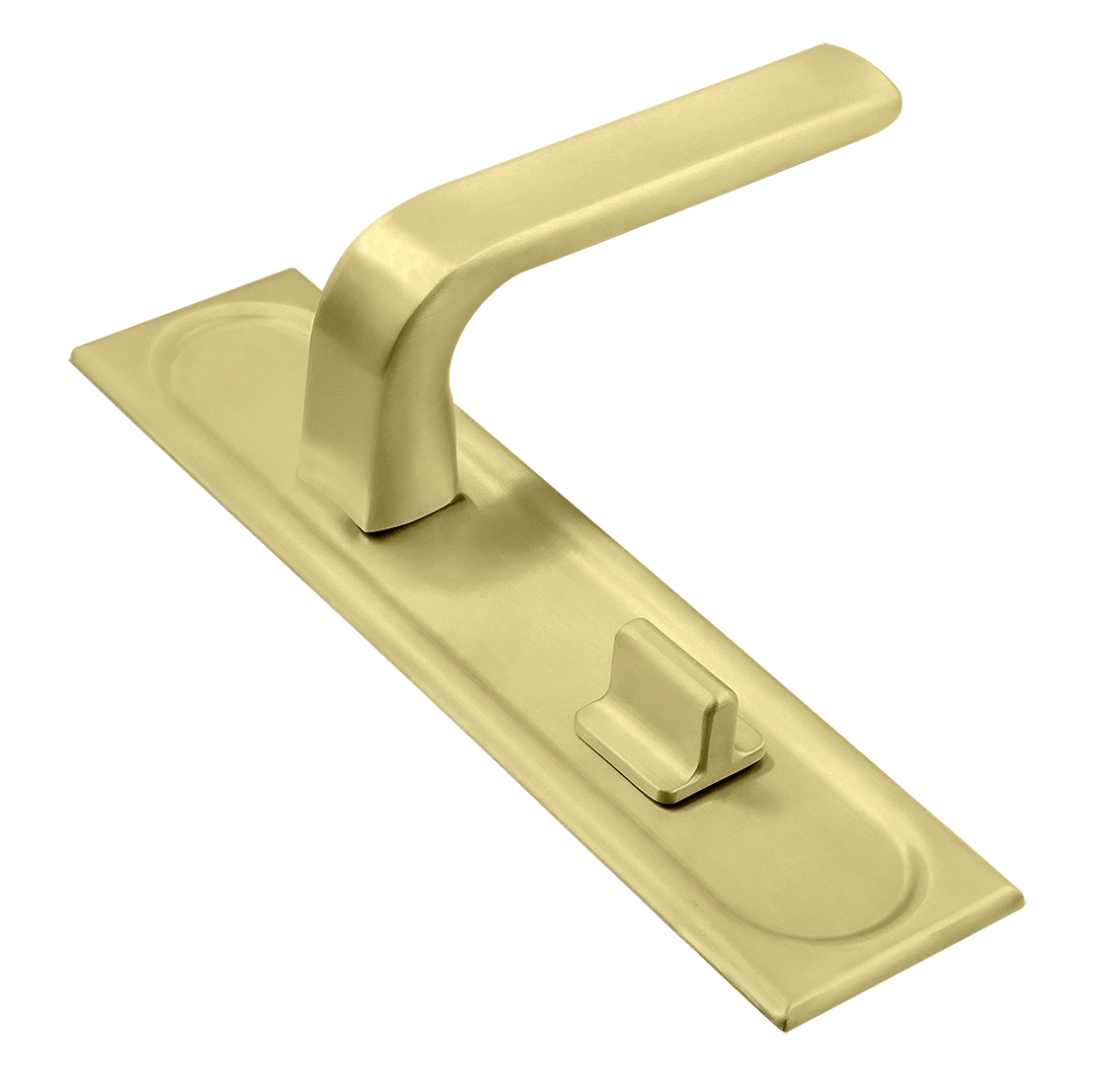 Ручка дверная THE BUS STATION PLS WC AH на планке под сантехническую завертку, цвет Осенний мёд/Autumn Honey фото купить Актобе (Актюбинск)