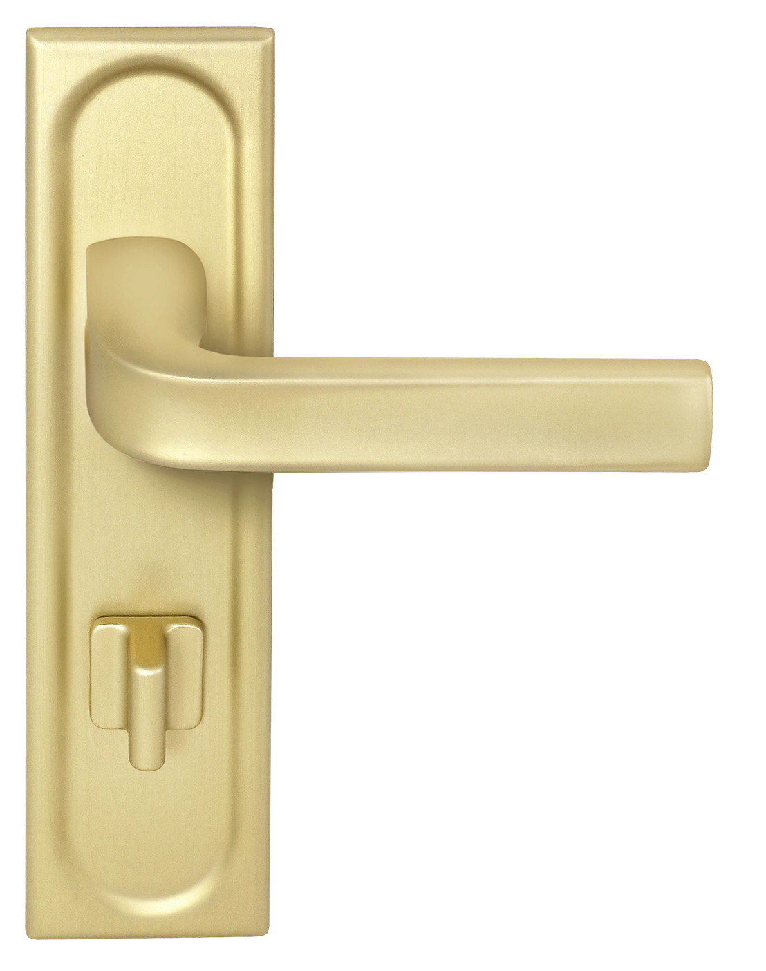 Ручка дверная THE BUS STATION PLS WC AH на планке под сантехническую завертку, цвет Осенний мёд/Autumn Honey фото фурнитура Актобе (Актюбинск)