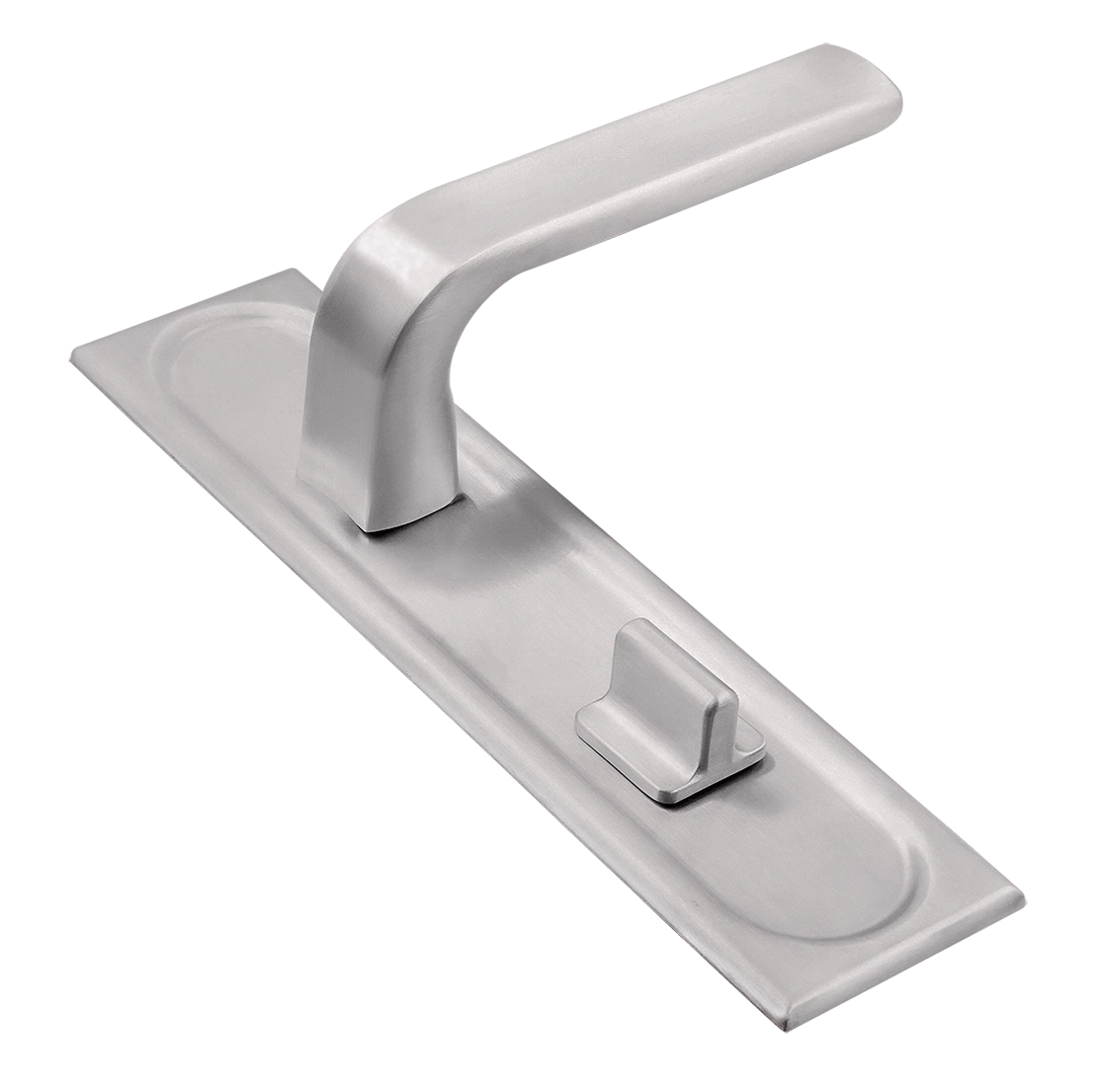 Ручка дверная THE BUS STATION PLS WC SSW на планке под сантехническую завертку, цвет Стокгольмский снегопад/Stockholm Snowfall фото купить Актобе (Актюбинск)