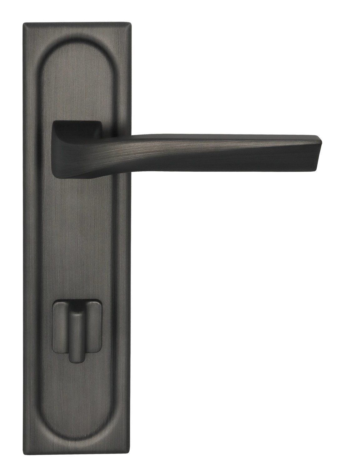 Ручка дверная WD CONCERT HALL PLS WC SST на планке под сантехническую завертку, цвет Летняя гроза/Summer Storm фото фурнитура Актобе (Актюбинск)