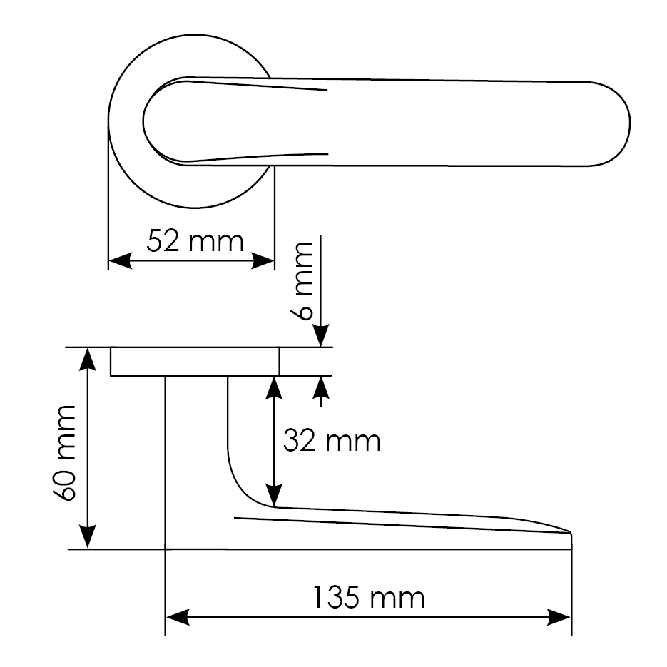 Комплект дверных ручек MH-59-R6 BL с заверткой MH-WC-R6 BL + магнитный замок M1895 BL, цвет черный фотомореллиАктобе (Актюбинск)