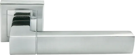 Комплект дверных ручек MH-28 SC/CP-S с заверткой MH-WC-S SC/CP, цвет матовый хром фото купить в Актобе