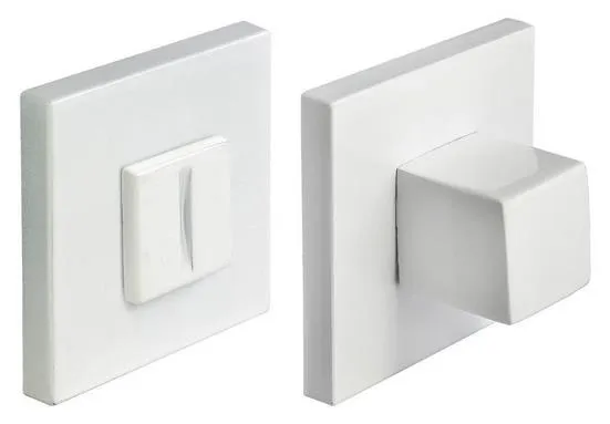 Комплект дверных ручек MH-51-S6 W с заверткой MH-WC-S6 W, цвет матовый хром фото фурнитура Актобе (Актюбинск)